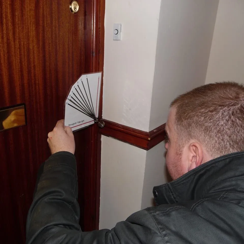 Non-destructive entry to a front door in Inverness